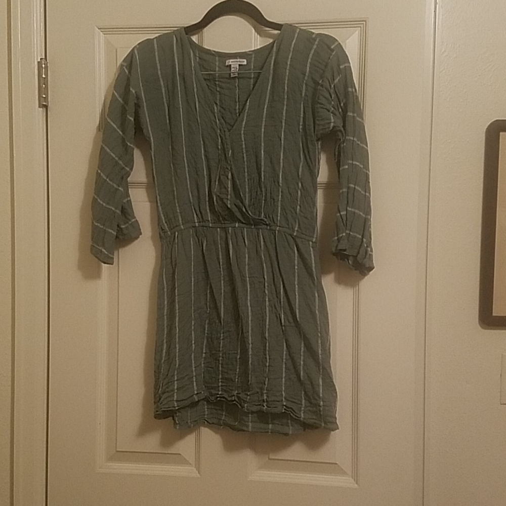 Striped long sleeved cover up. Shirt/dress